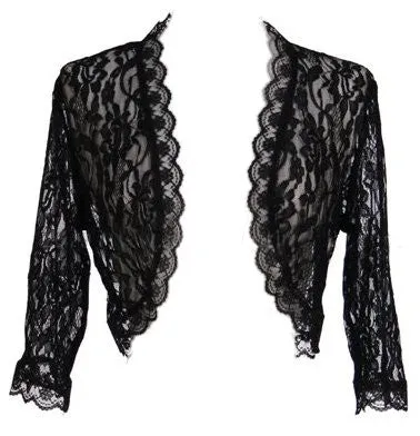 Mid-Length Lace Bolero Jacket