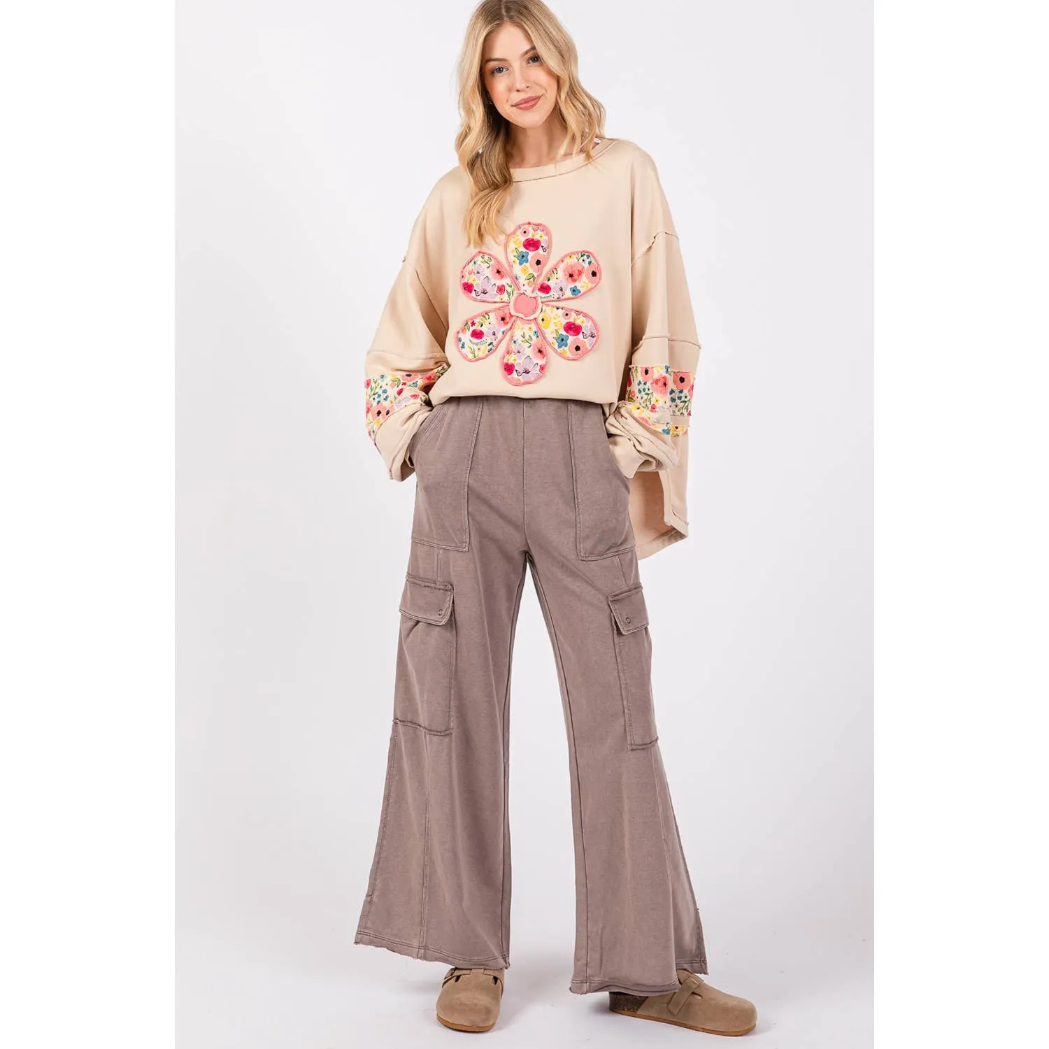 MINERAL WASHED UTILITY TROUSERS (SP7179)