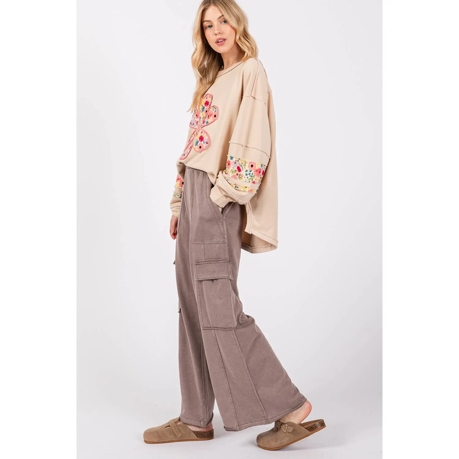 MINERAL WASHED UTILITY TROUSERS (SP7179)