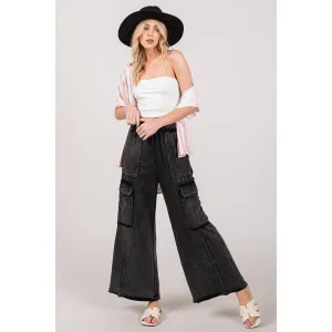 MINERAL WASHED UTILITY TROUSERS (SP7179)