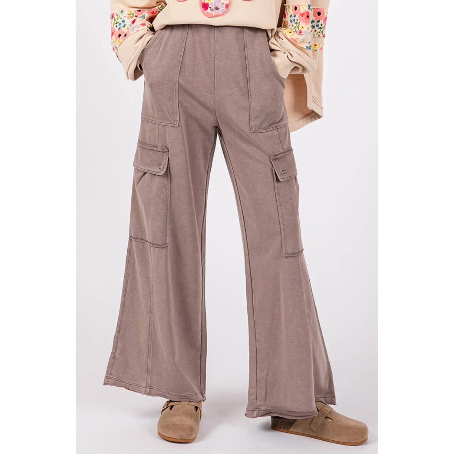 MINERAL WASHED UTILITY TROUSERS (SP7179)