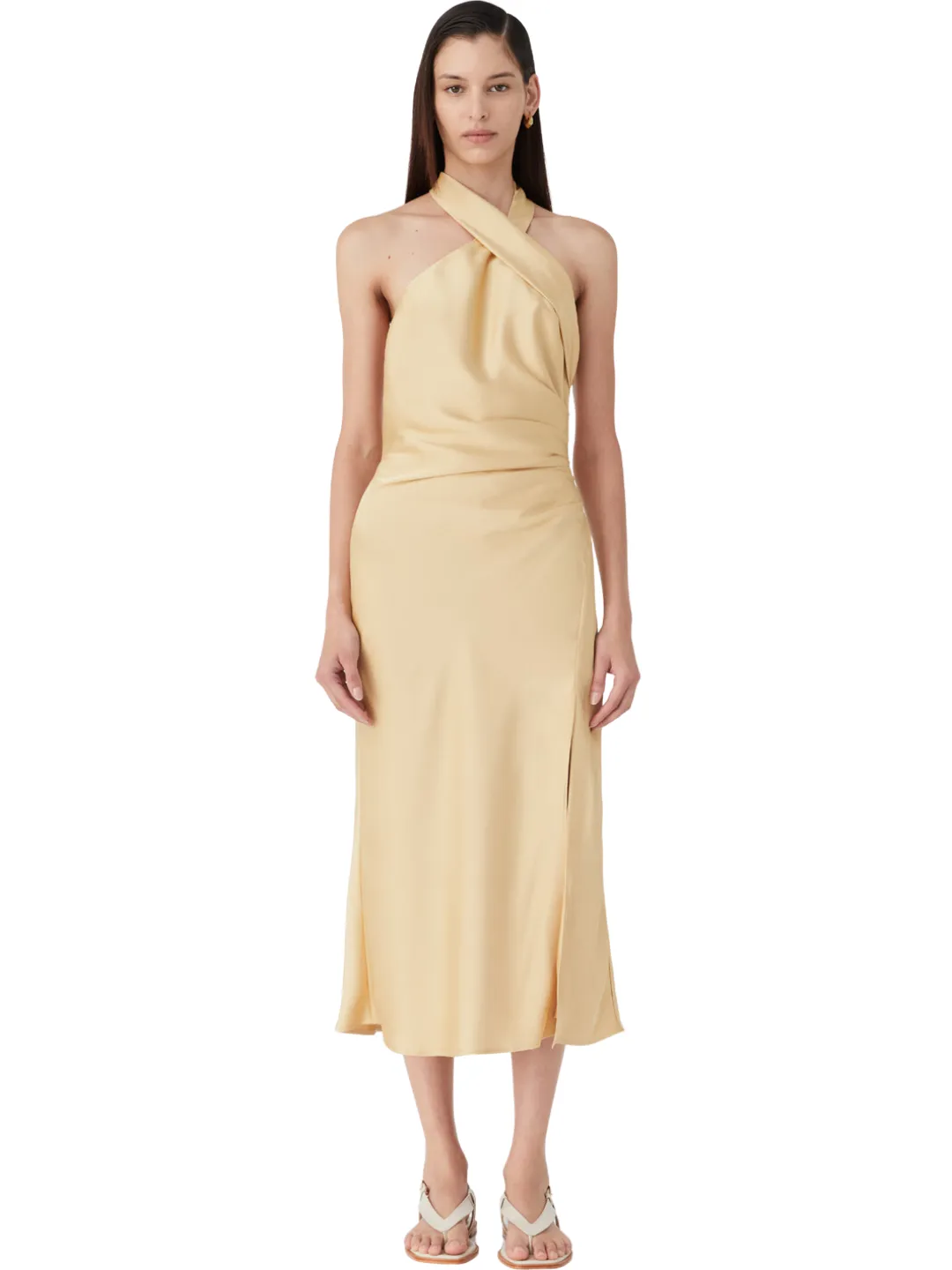 Misha rosanna dress lemon drop