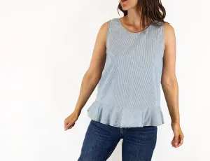 Mister Zimi blue striped top size 8