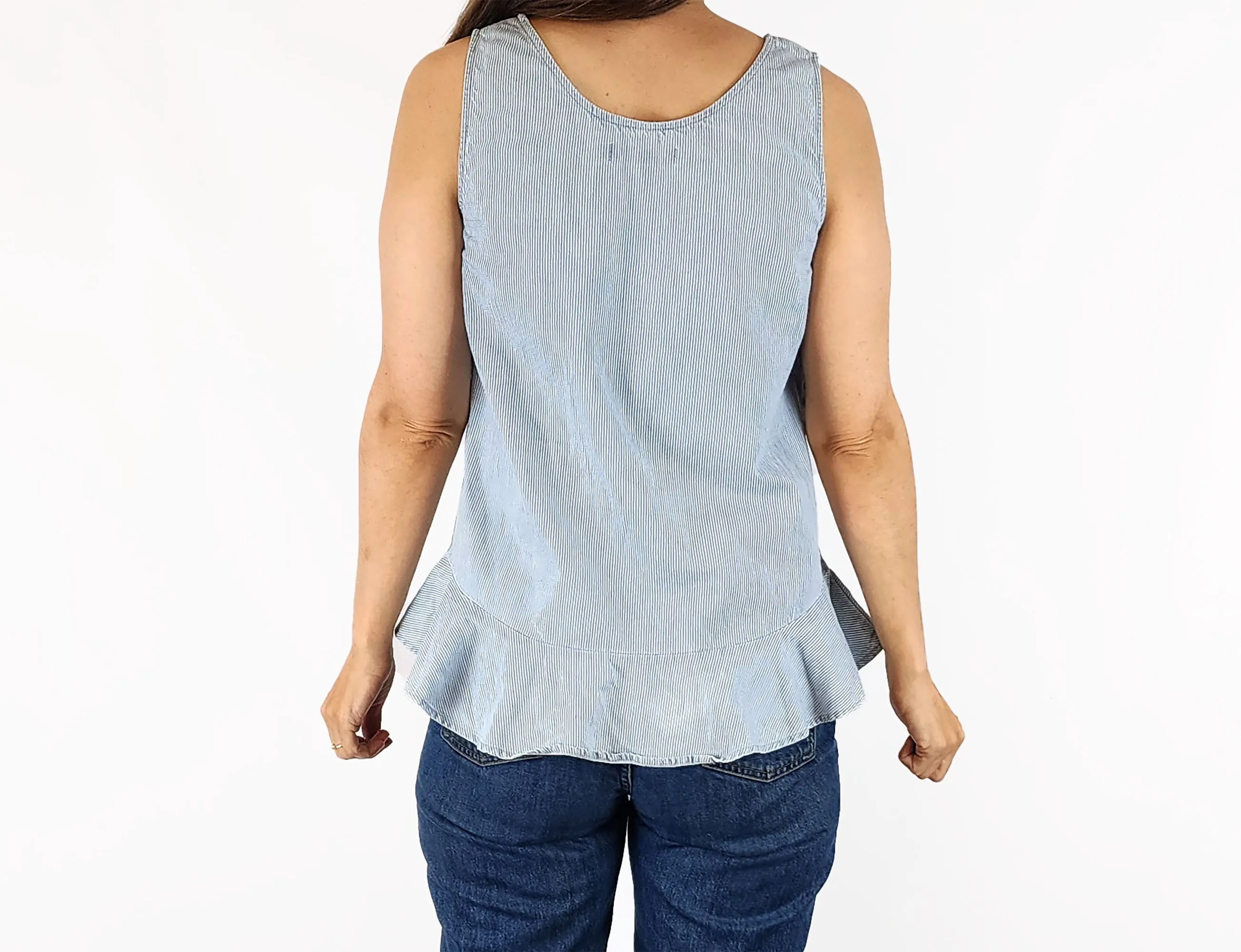 Mister Zimi blue striped top size 8