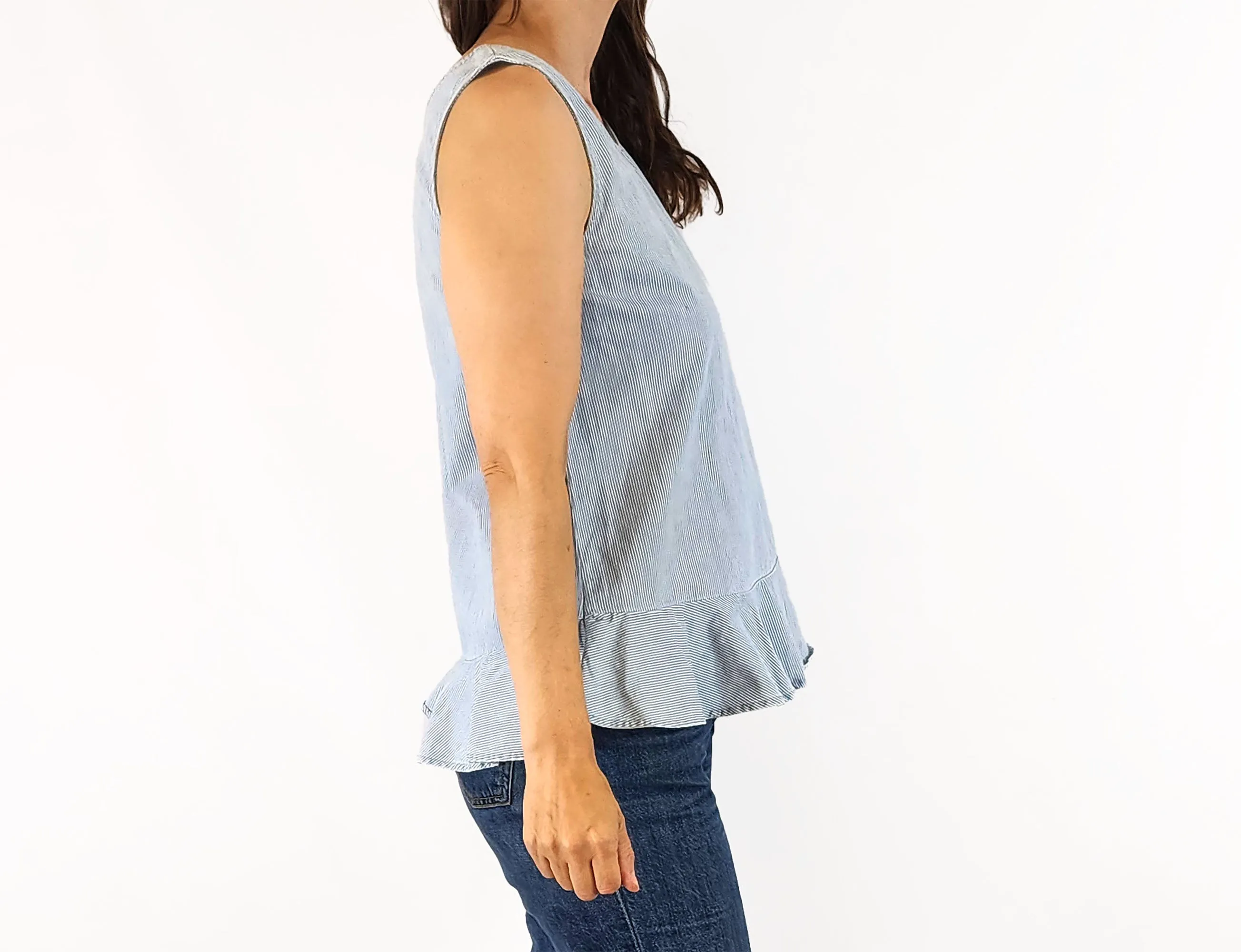 Mister Zimi blue striped top size 8