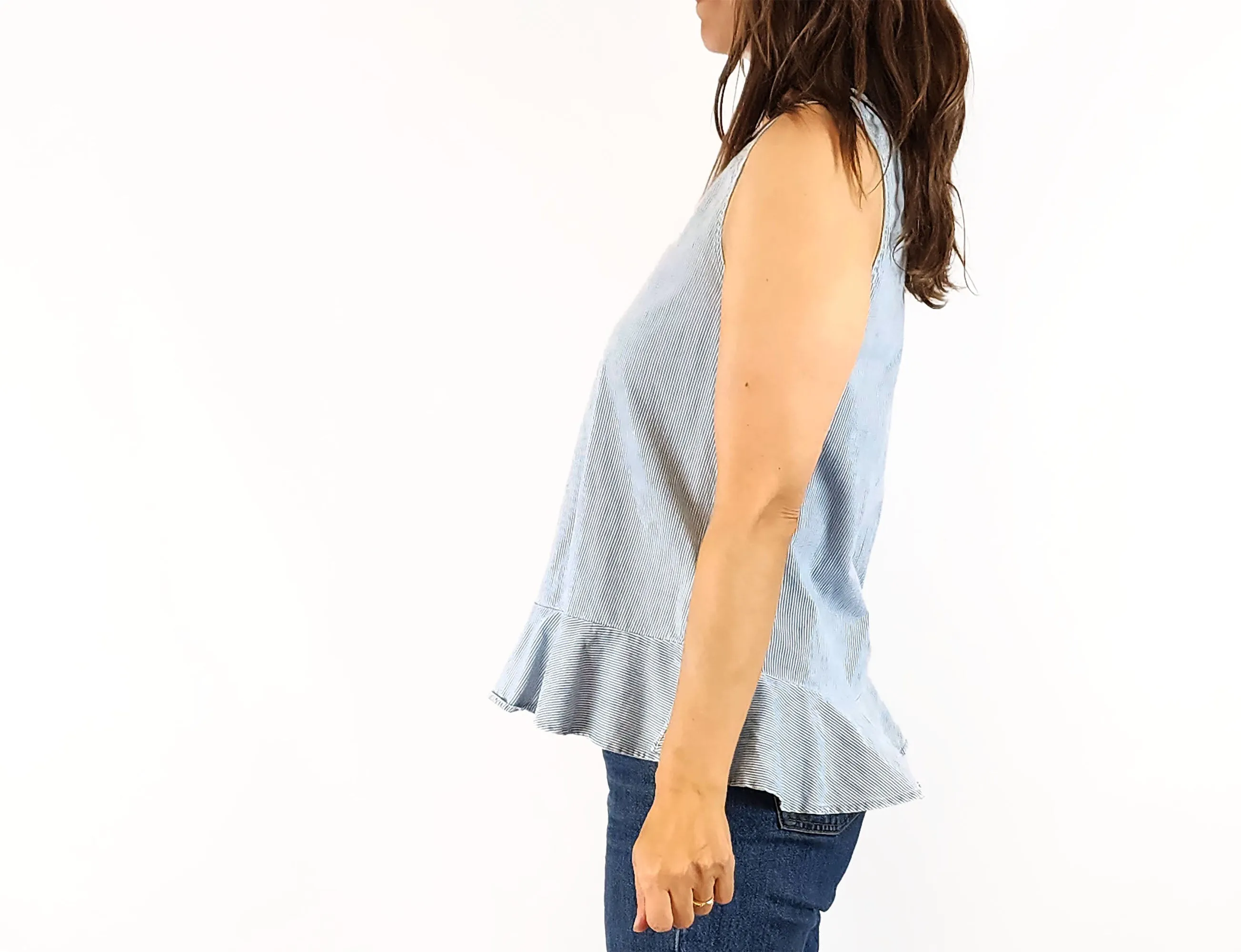 Mister Zimi blue striped top size 8