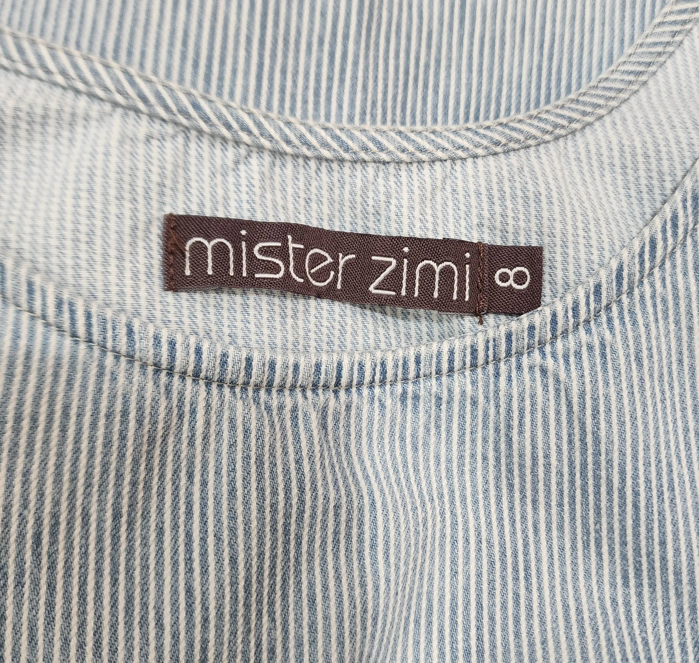 Mister Zimi blue striped top size 8