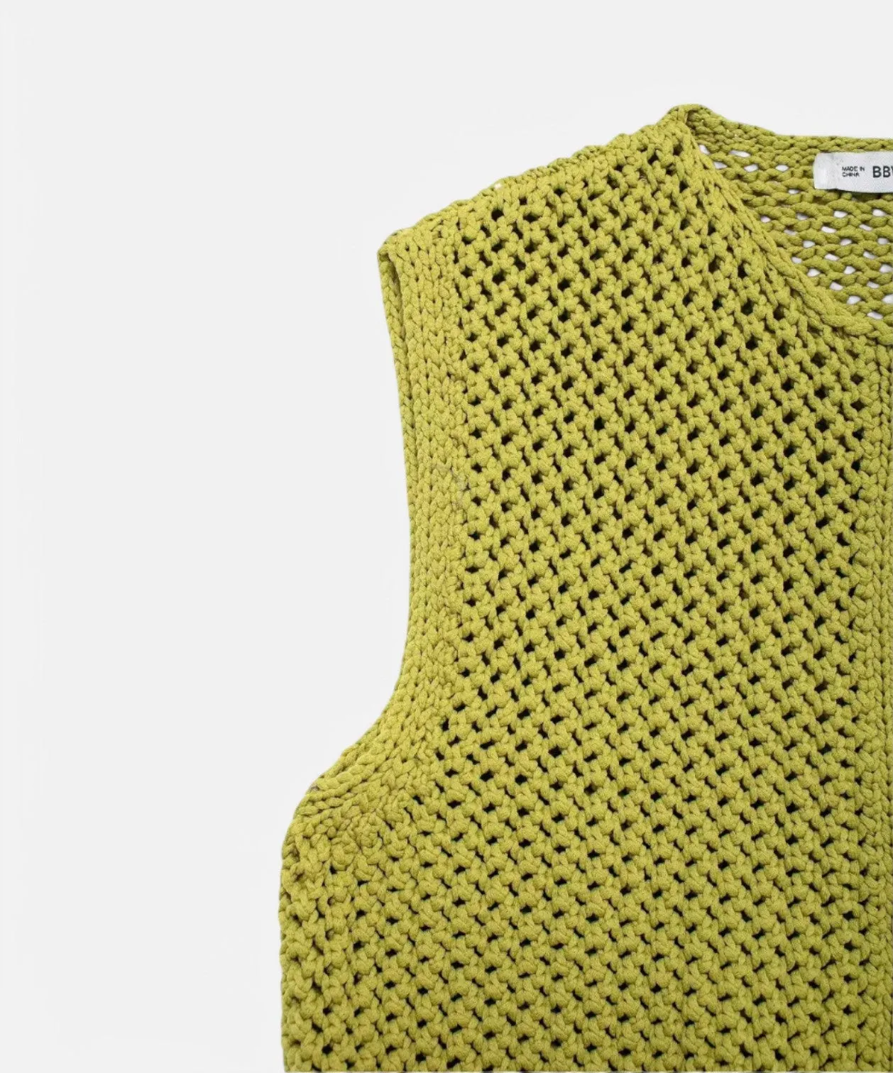 Monacogents | Chunky Knit Sleeveless Cardigan