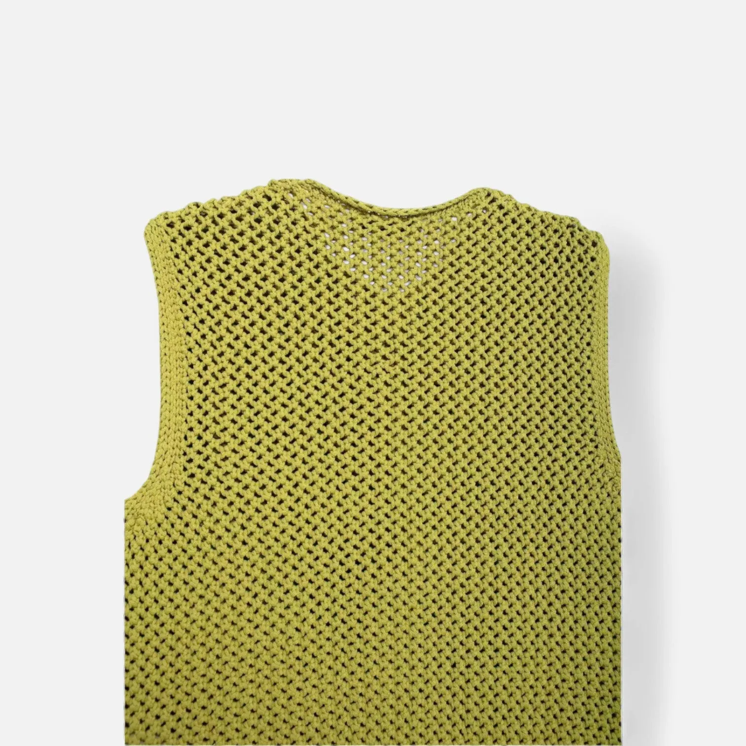 Monacogents | Chunky Knit Sleeveless Cardigan