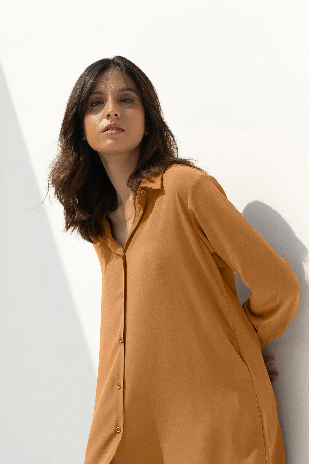 Mustard Button Down