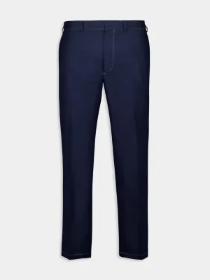 Navy Blue Linen Pants