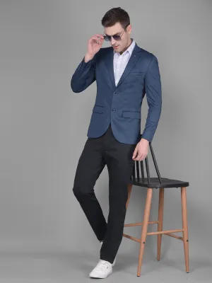 Navy Blue Single Breasted Blazer