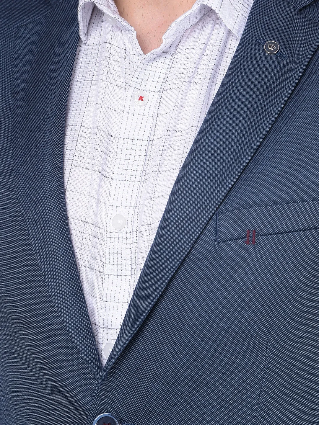 Navy Blue Single Breasted Blazer