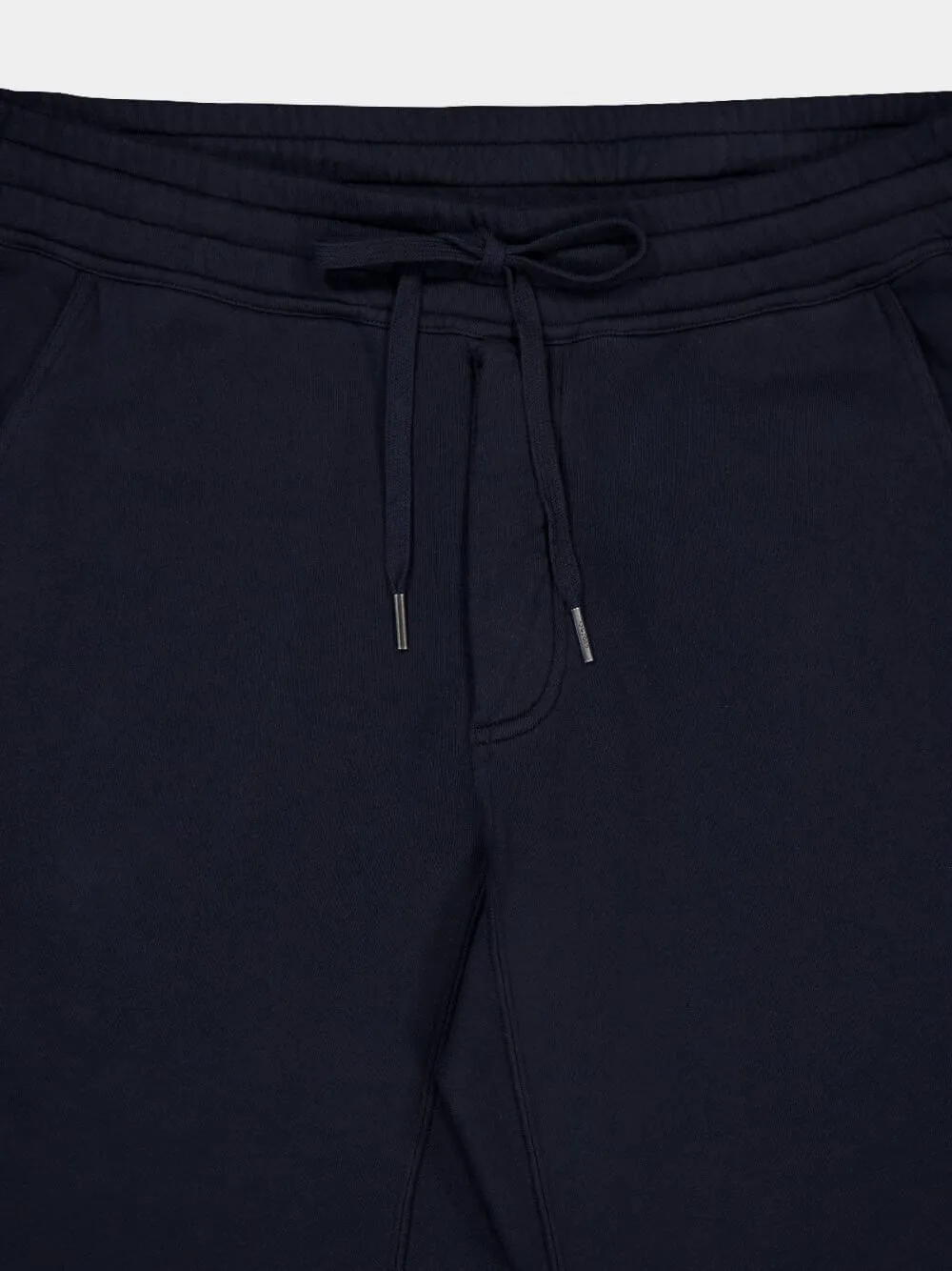 Navy Slim-Fit Cotton Track Pants