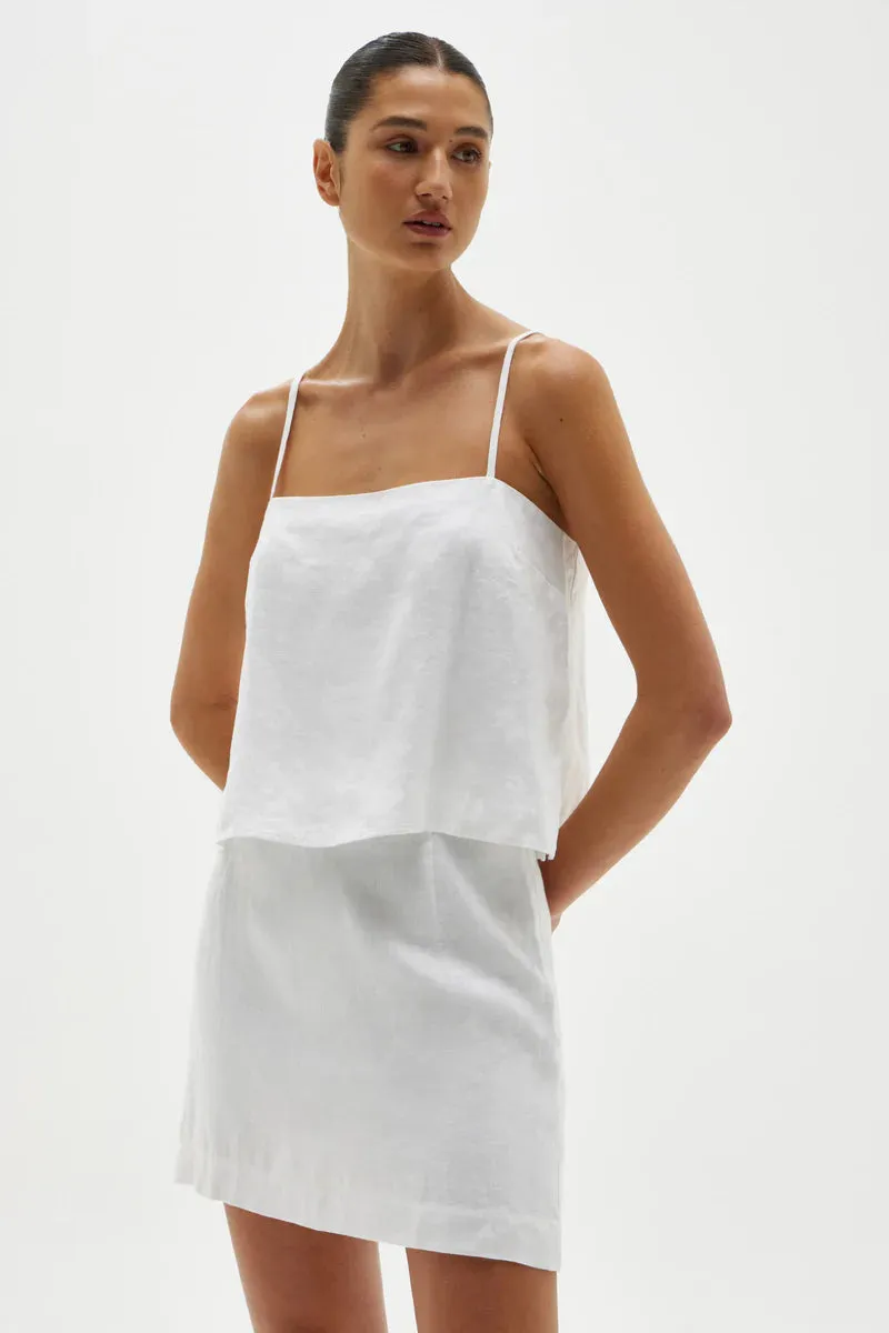 Neva Linen Cami White
