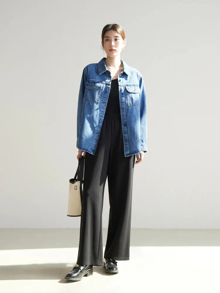 Obsidian Phoenix Elegant Full-Length Women’s Trousers