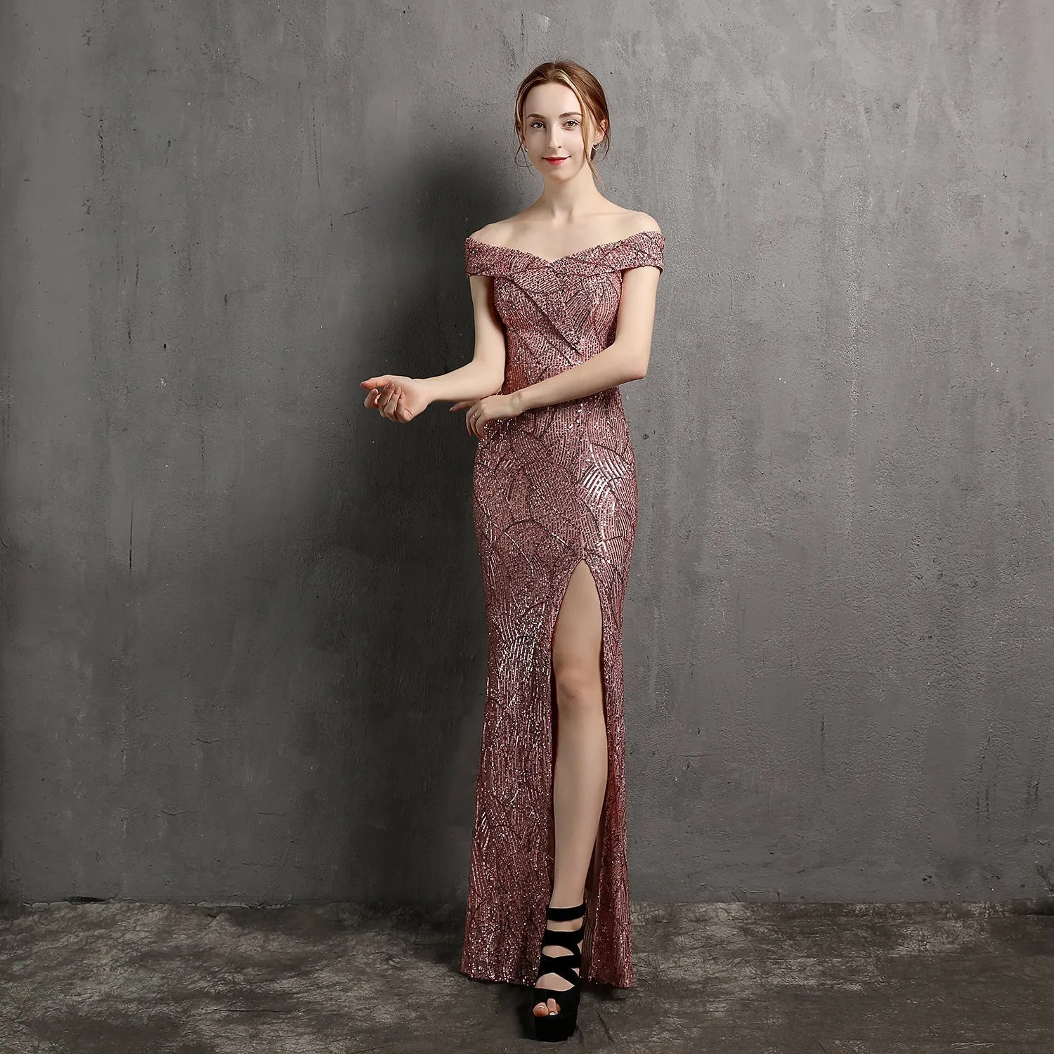 Olivia Formal Stylish Glitter Dress
