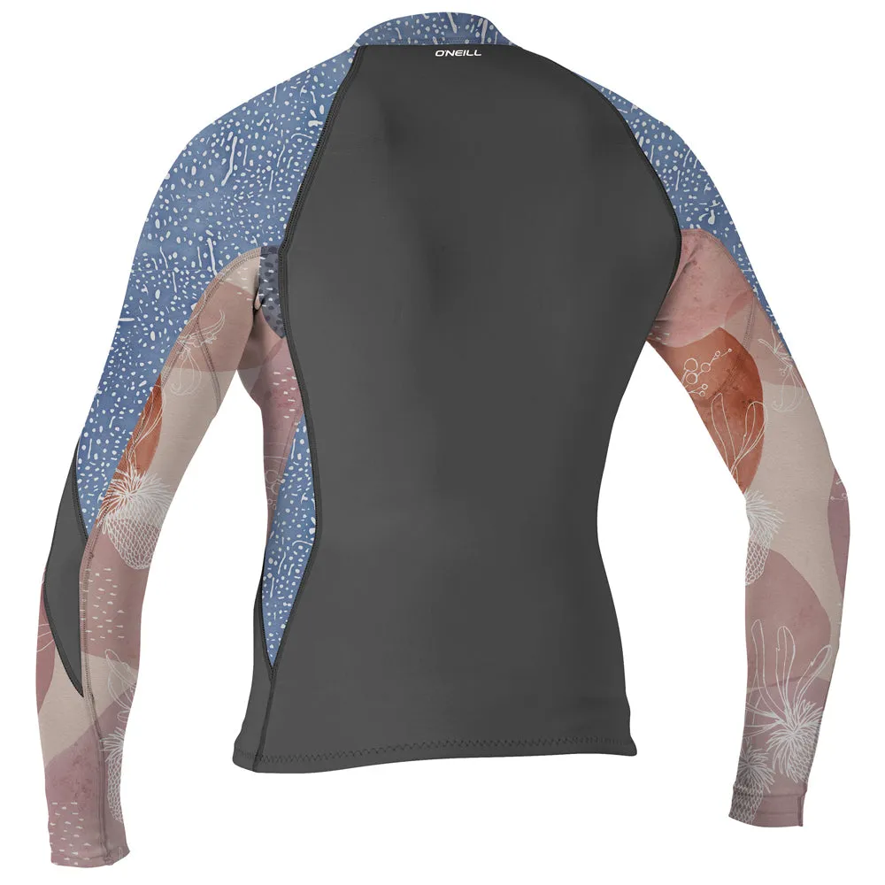 O'Neill Womens Bahia 1/0.5mm Jacket  - Graphite/Desert Bloom/Drif