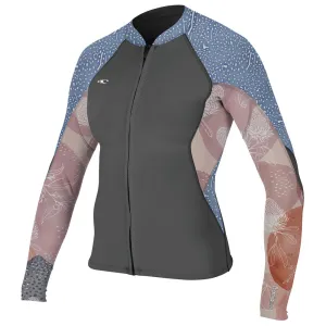 O'Neill Womens Bahia 1/0.5mm Jacket  - Graphite/Desert Bloom/Drif