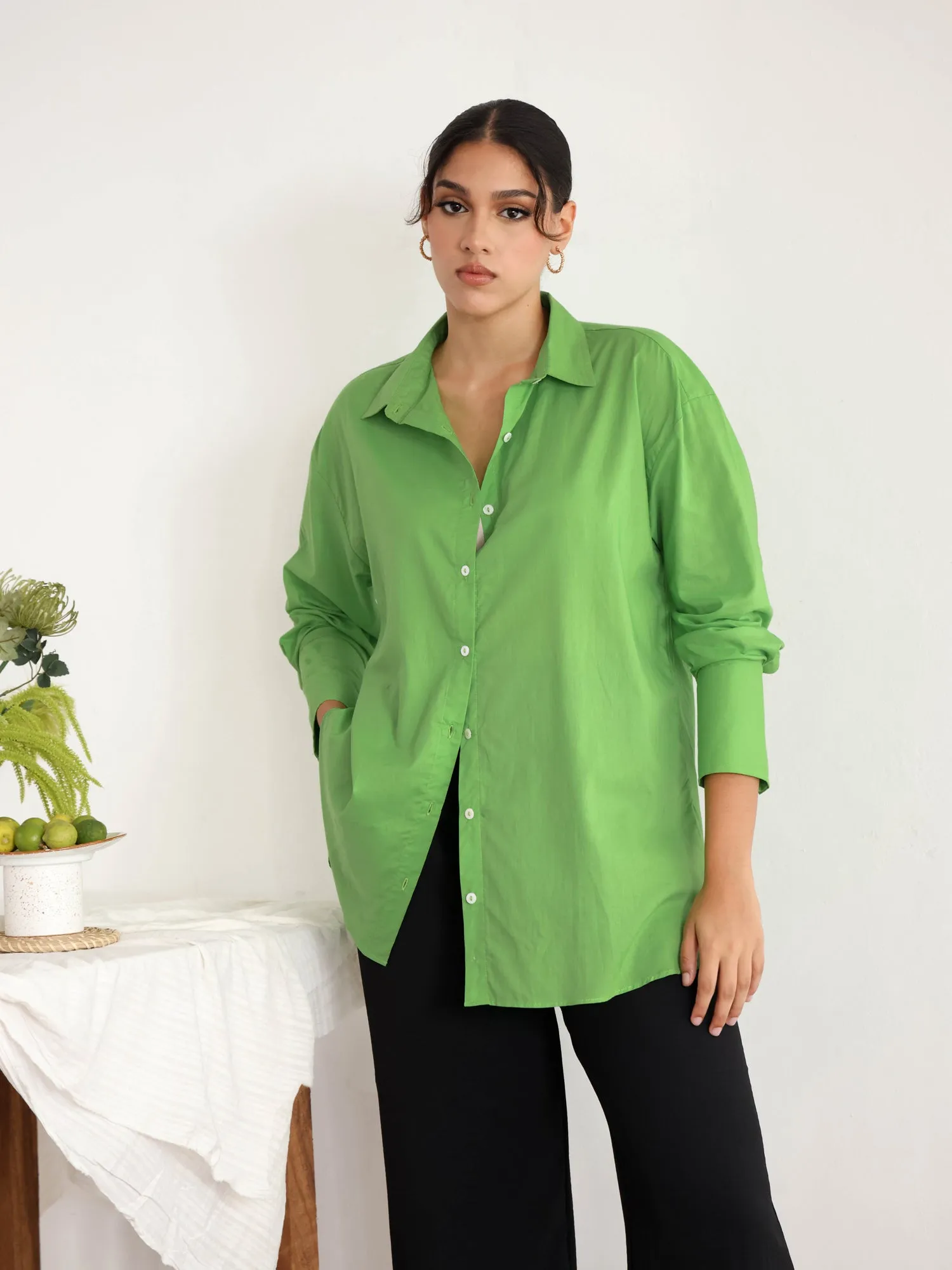 Over Sized Button Down Shirt