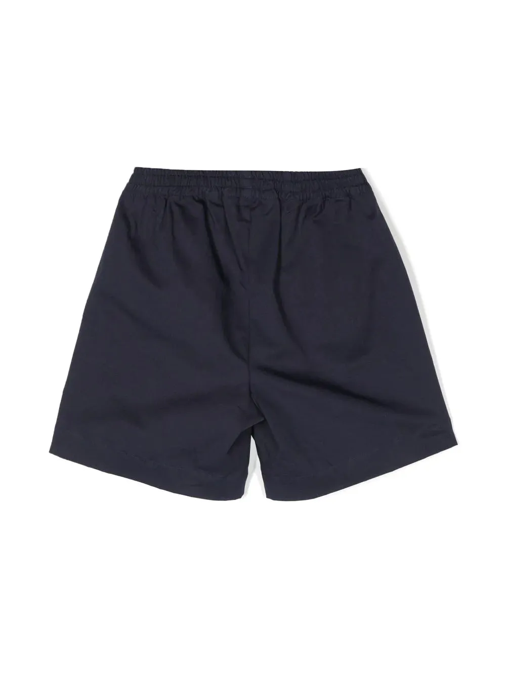 PALM ANGELS KIDS Track PA Logo Shorts Navy Blue