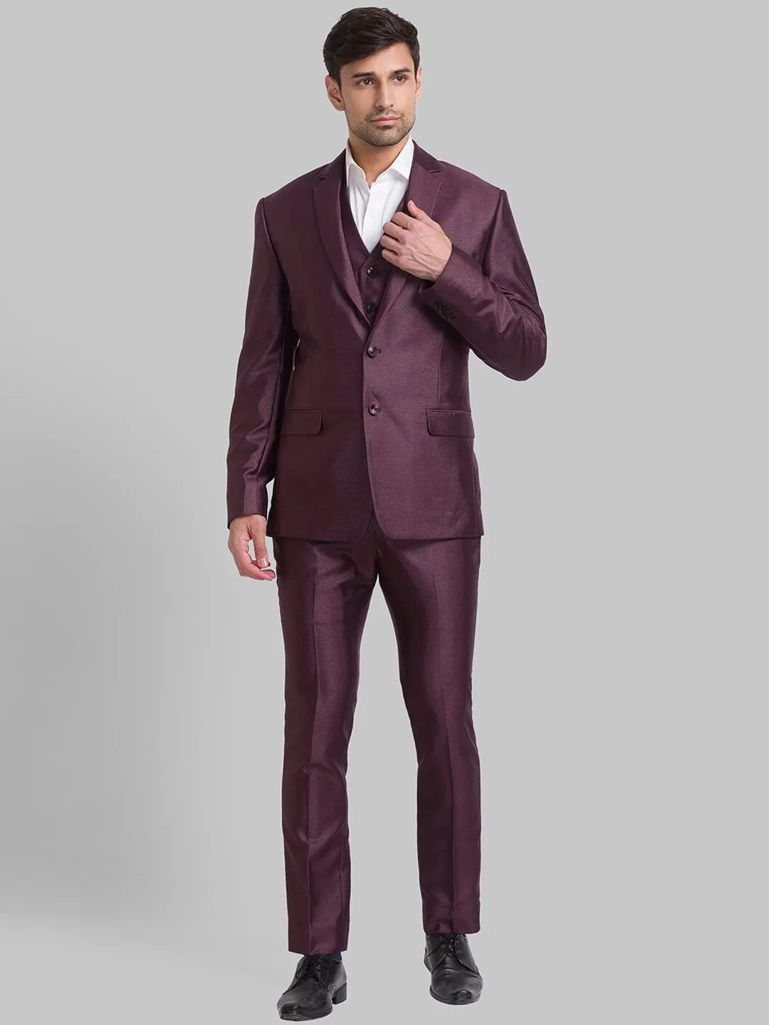 Park Avenue Men Super Slim-Fit Single-Breasted 3-Pc Party Suit