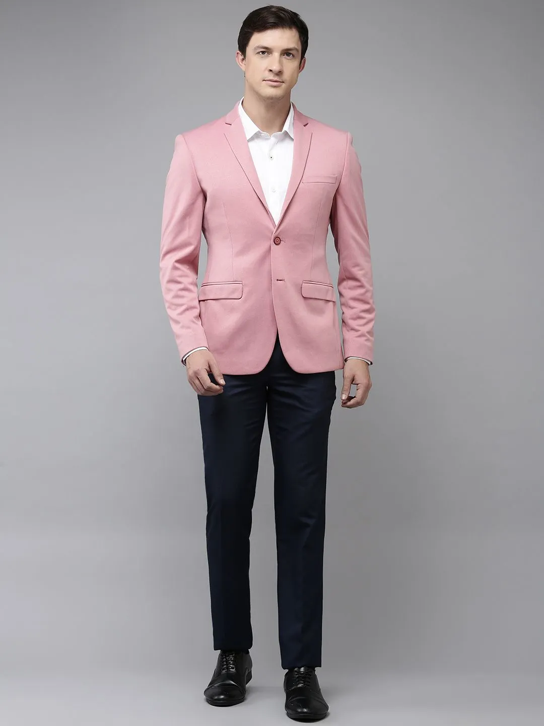 Park Avenue Self Design Single-Breasted Formal Blazers