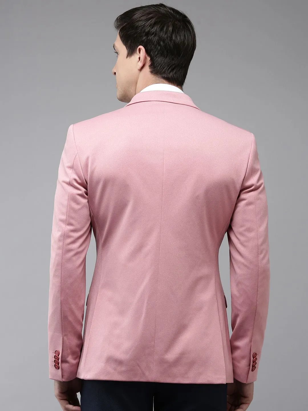Park Avenue Self Design Single-Breasted Formal Blazers
