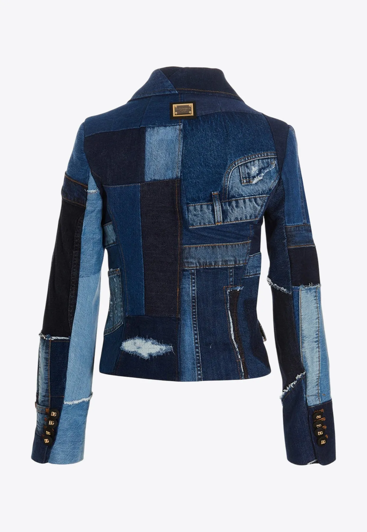 Patchwork Short Denim Jacket