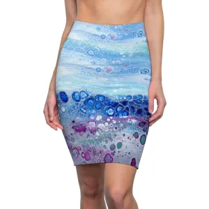 Pencil Skirt - Celestial Tide