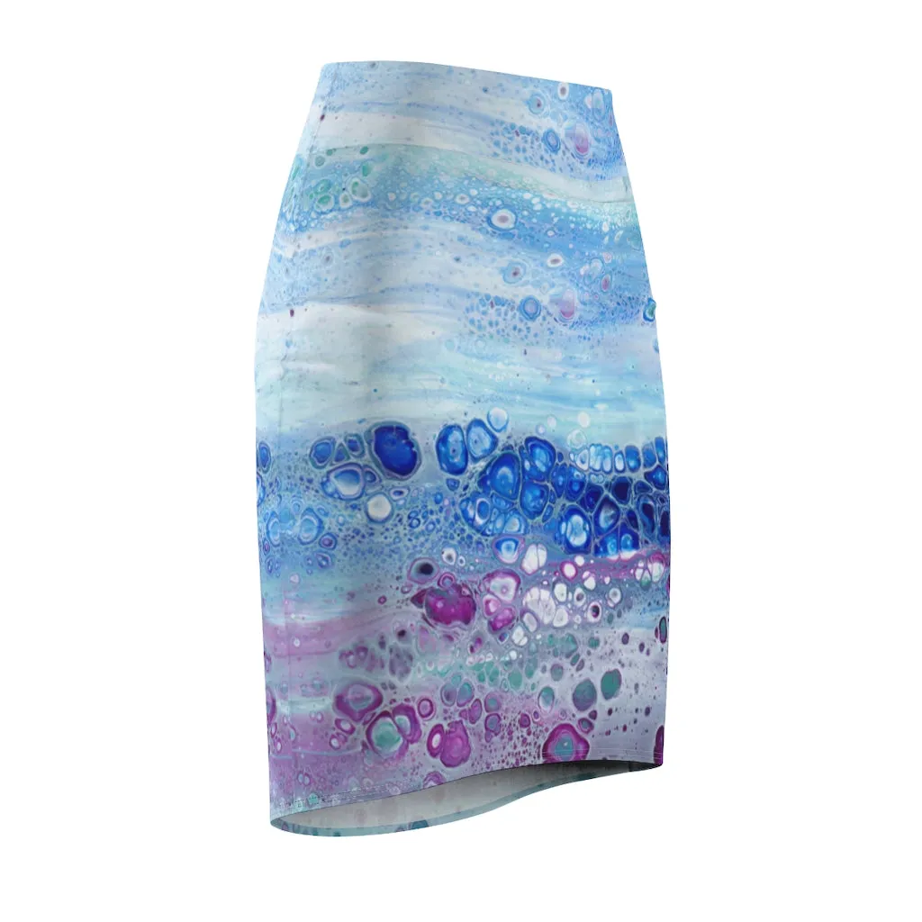 Pencil Skirt - Celestial Tide