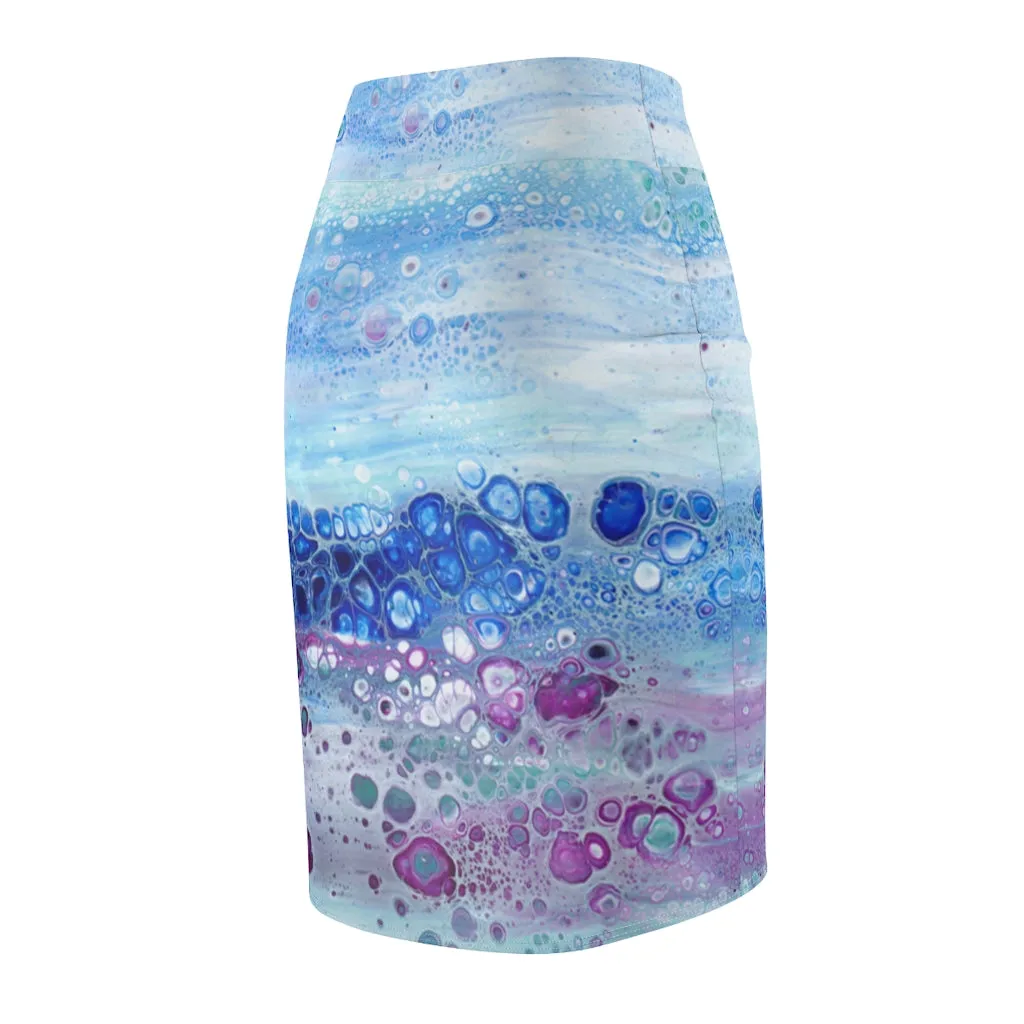 Pencil Skirt - Celestial Tide