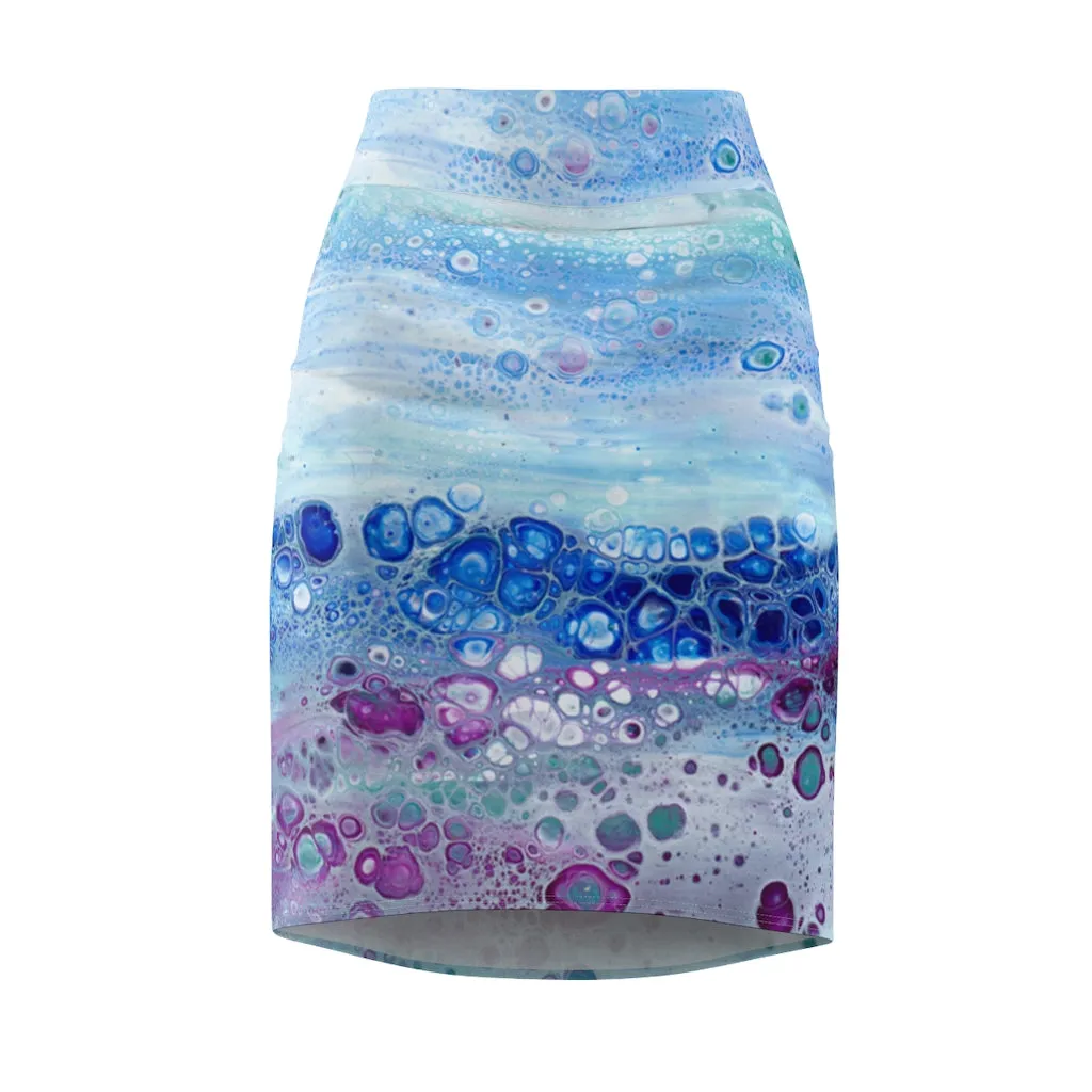 Pencil Skirt - Celestial Tide
