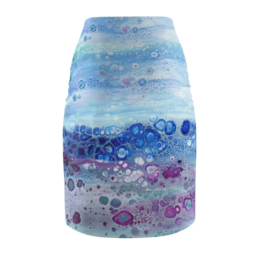 Pencil Skirt - Celestial Tide