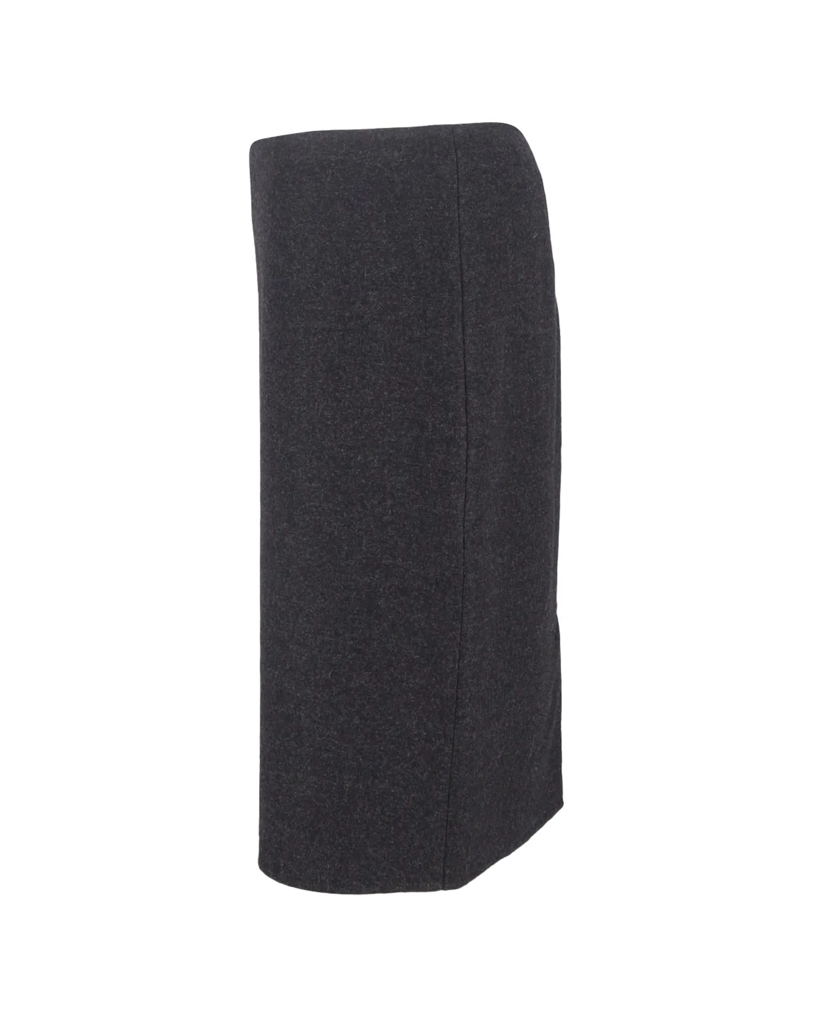 Pencil Skirt Classic Style Wool Blend