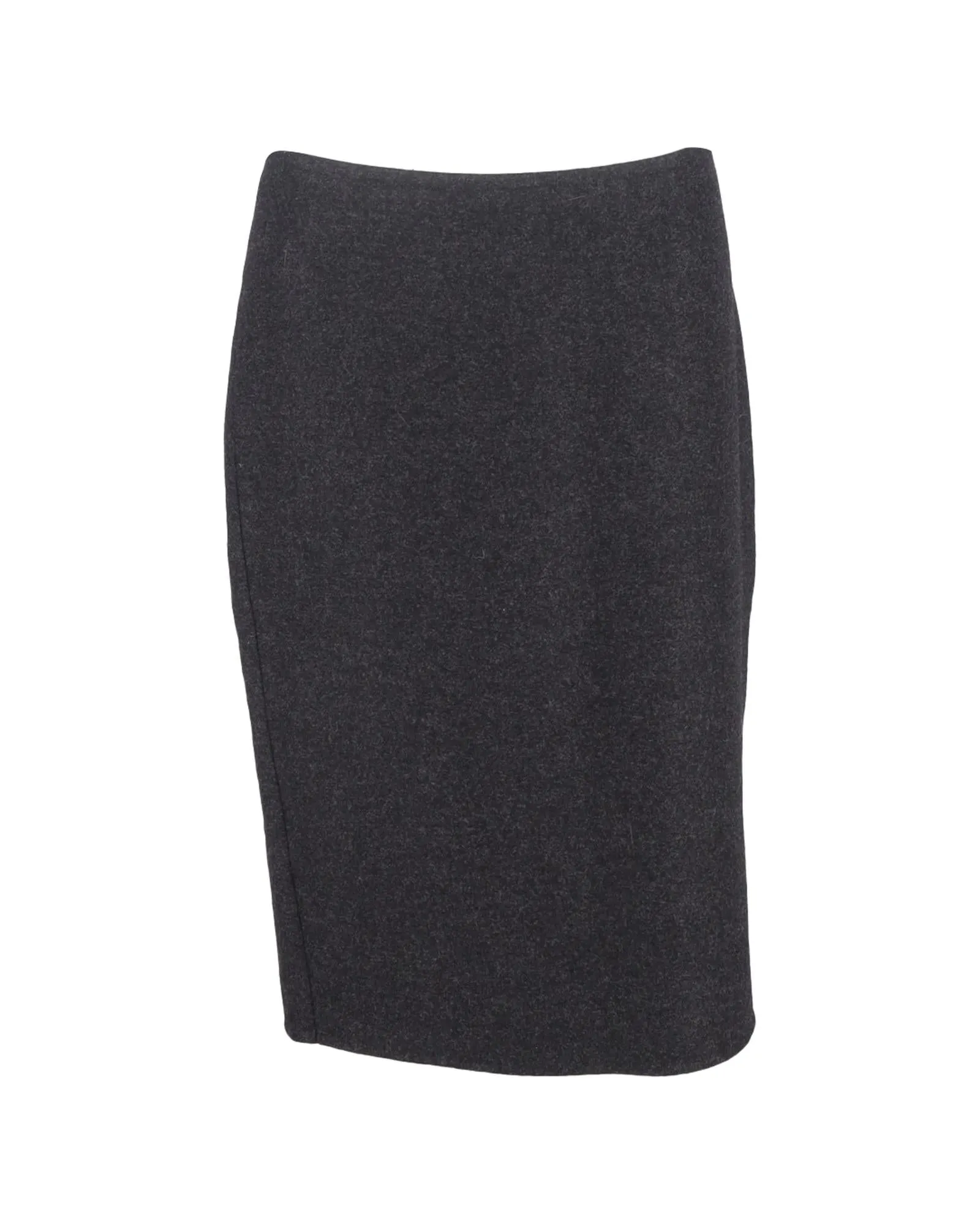 Pencil Skirt Classic Style Wool Blend