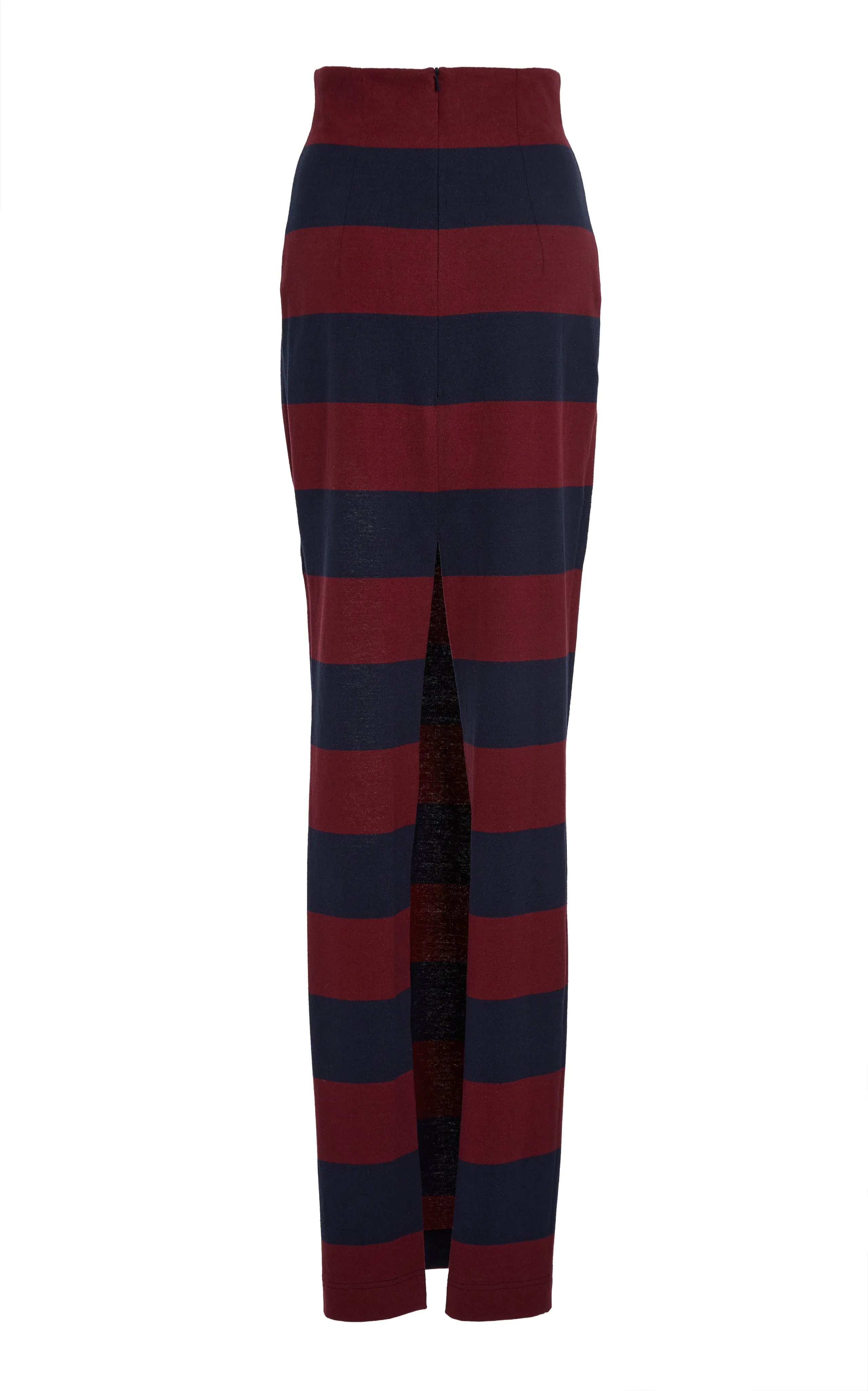 Pencil Skirt With Cut Out Burgundy Navy