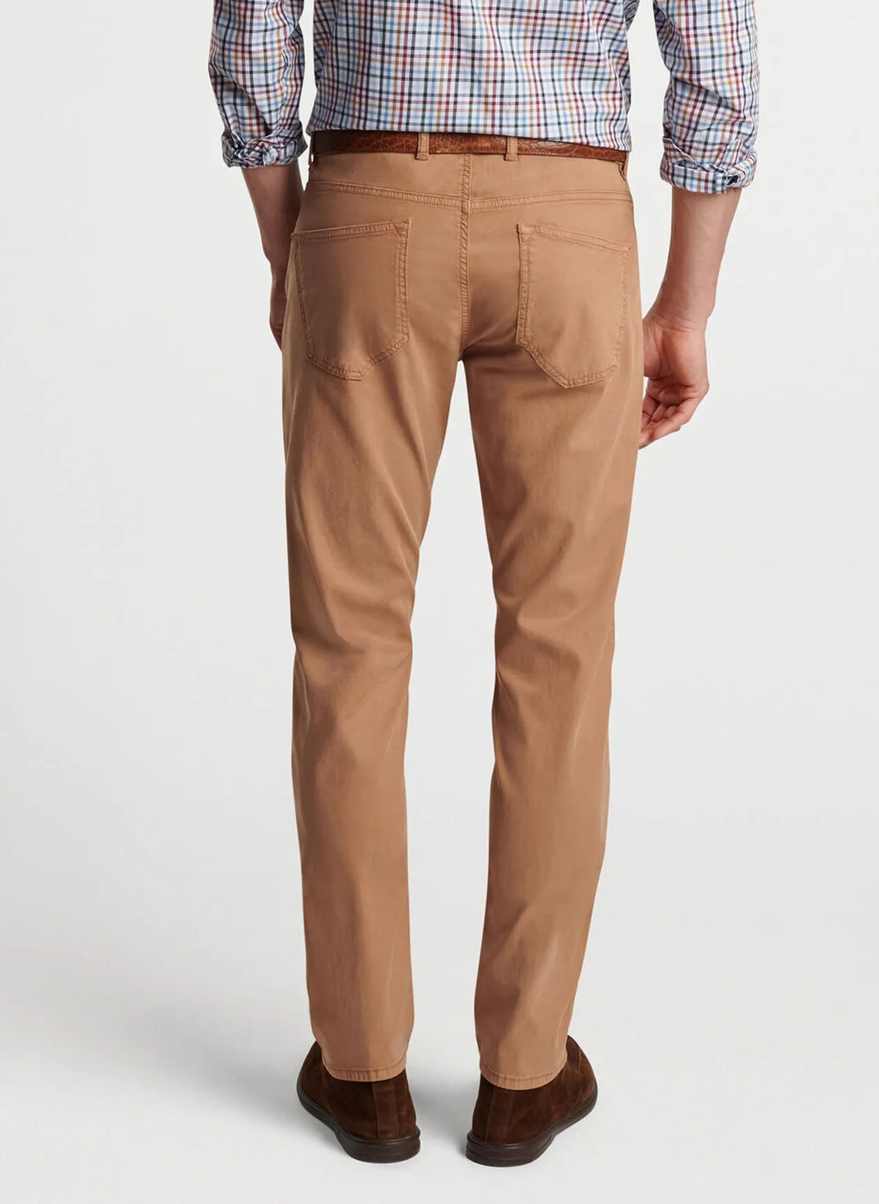 Peter Millar Mens Tailored Fit Wayfare Five-Pocket Trouser - TAWNY