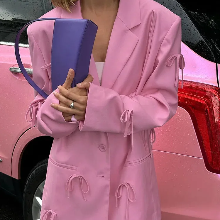 Pink Bow Blazer