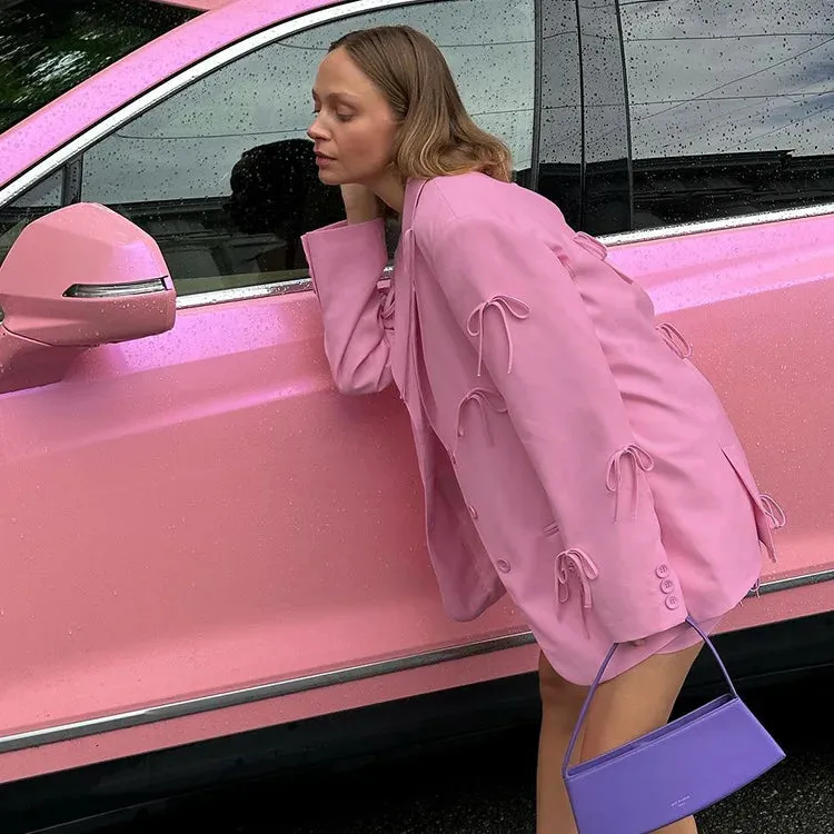 Pink Bow Blazer