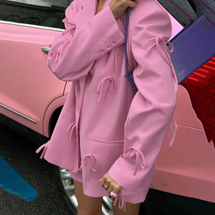 Pink Bow Blazer