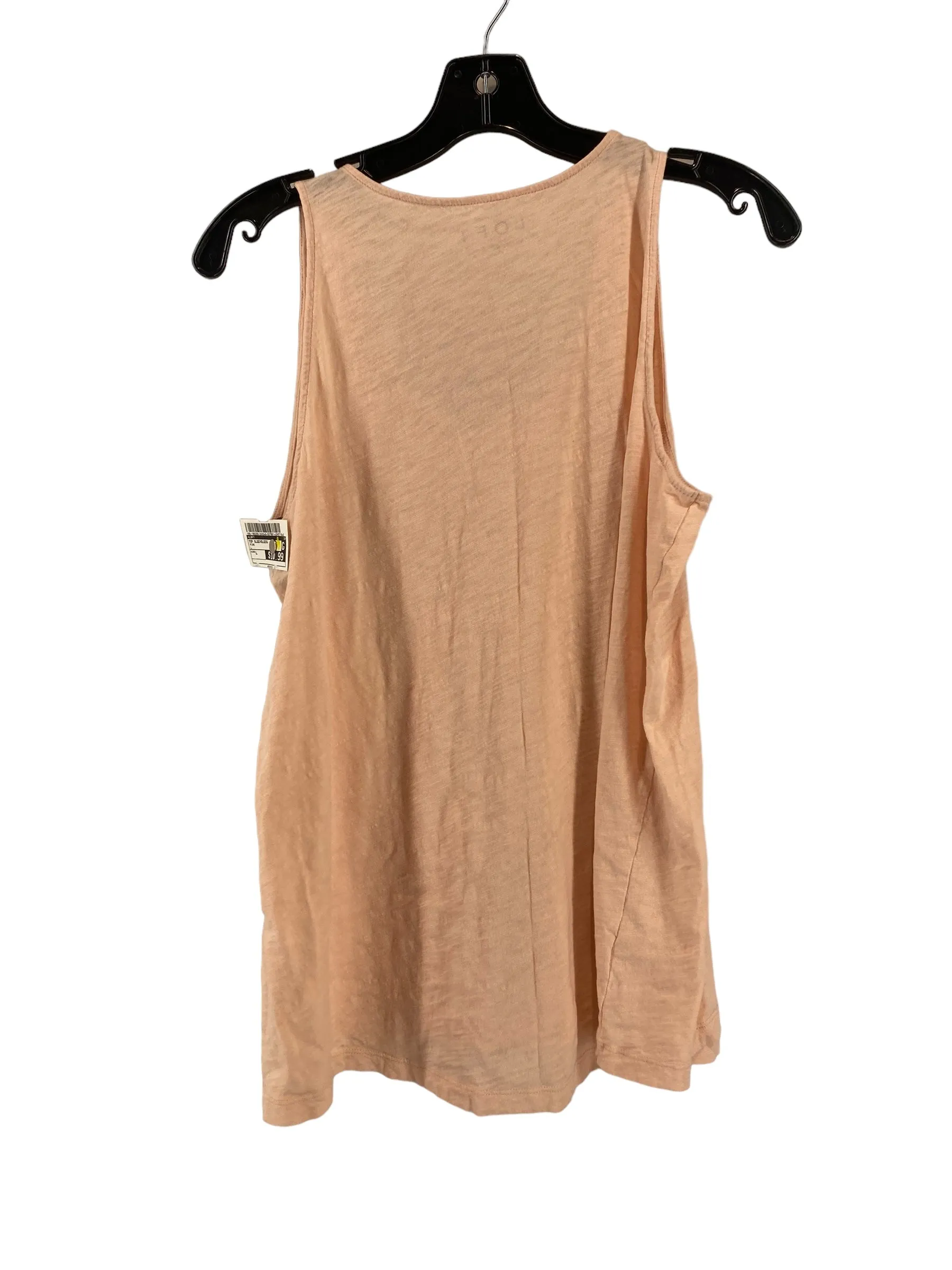 Pink Top Sleeveless Loft, Size L