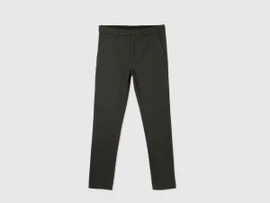 Plain Slim Fit Trousers
