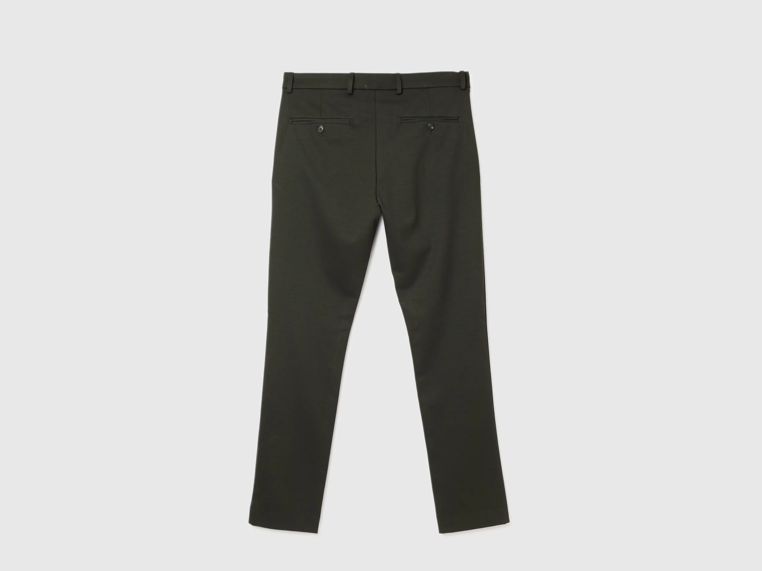 Plain Slim Fit Trousers