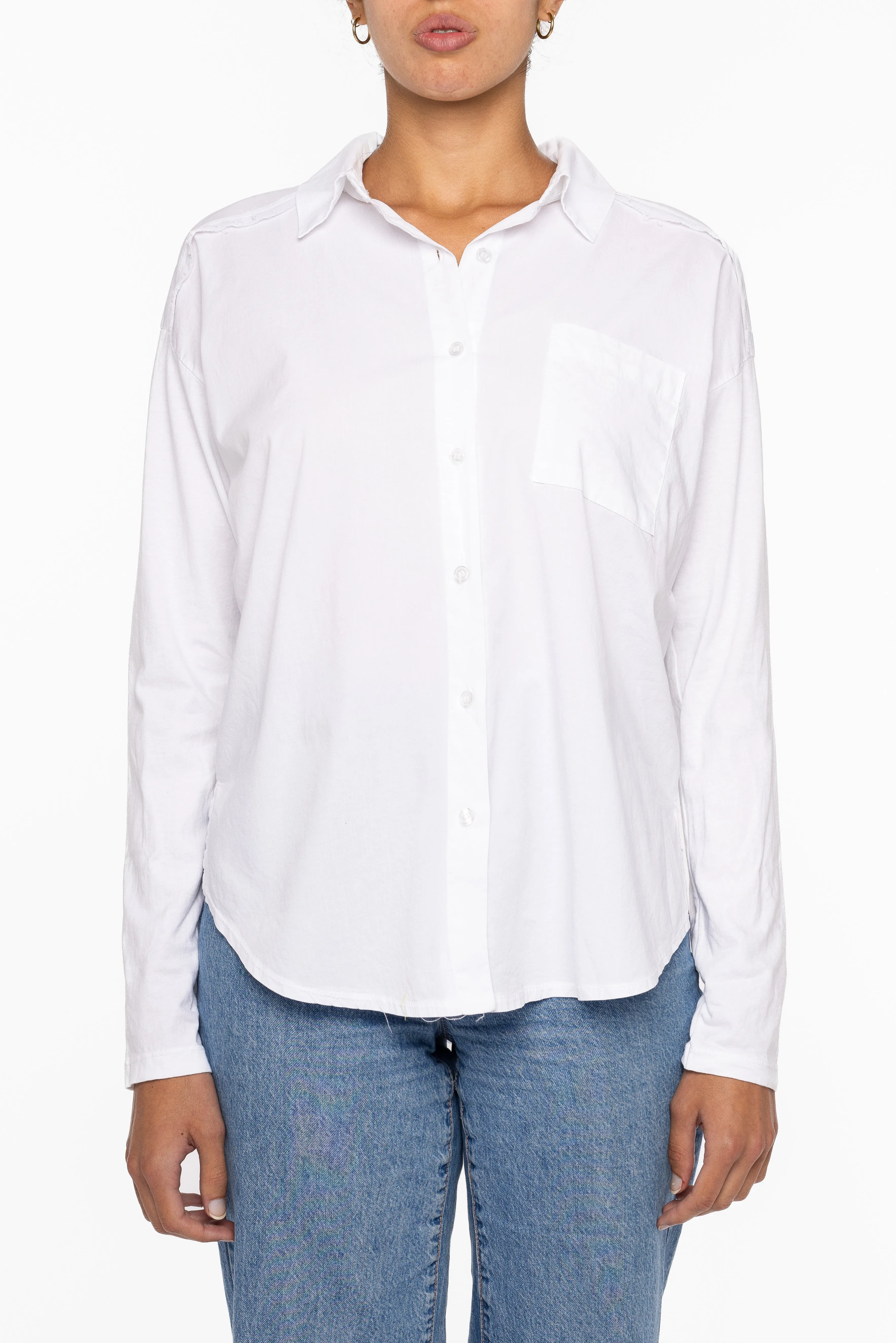 Poplin Button Down Shirt