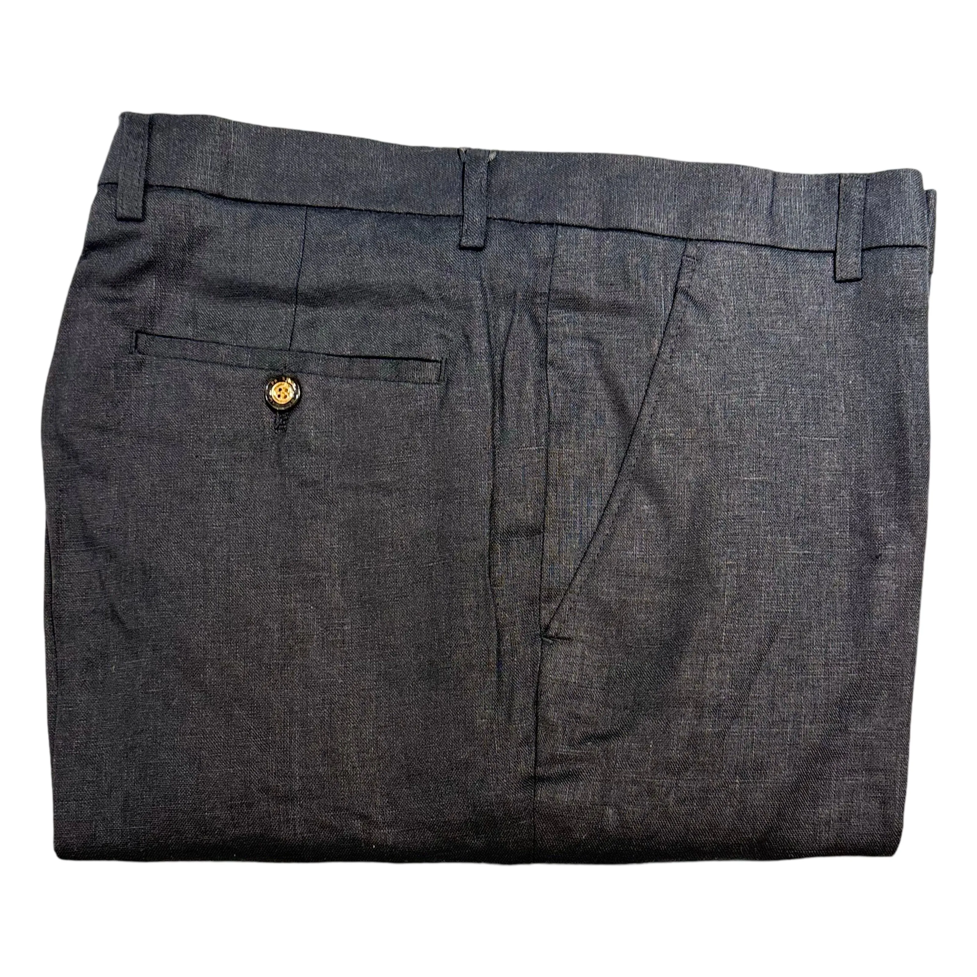 Prestige Black Linen Dress Pants