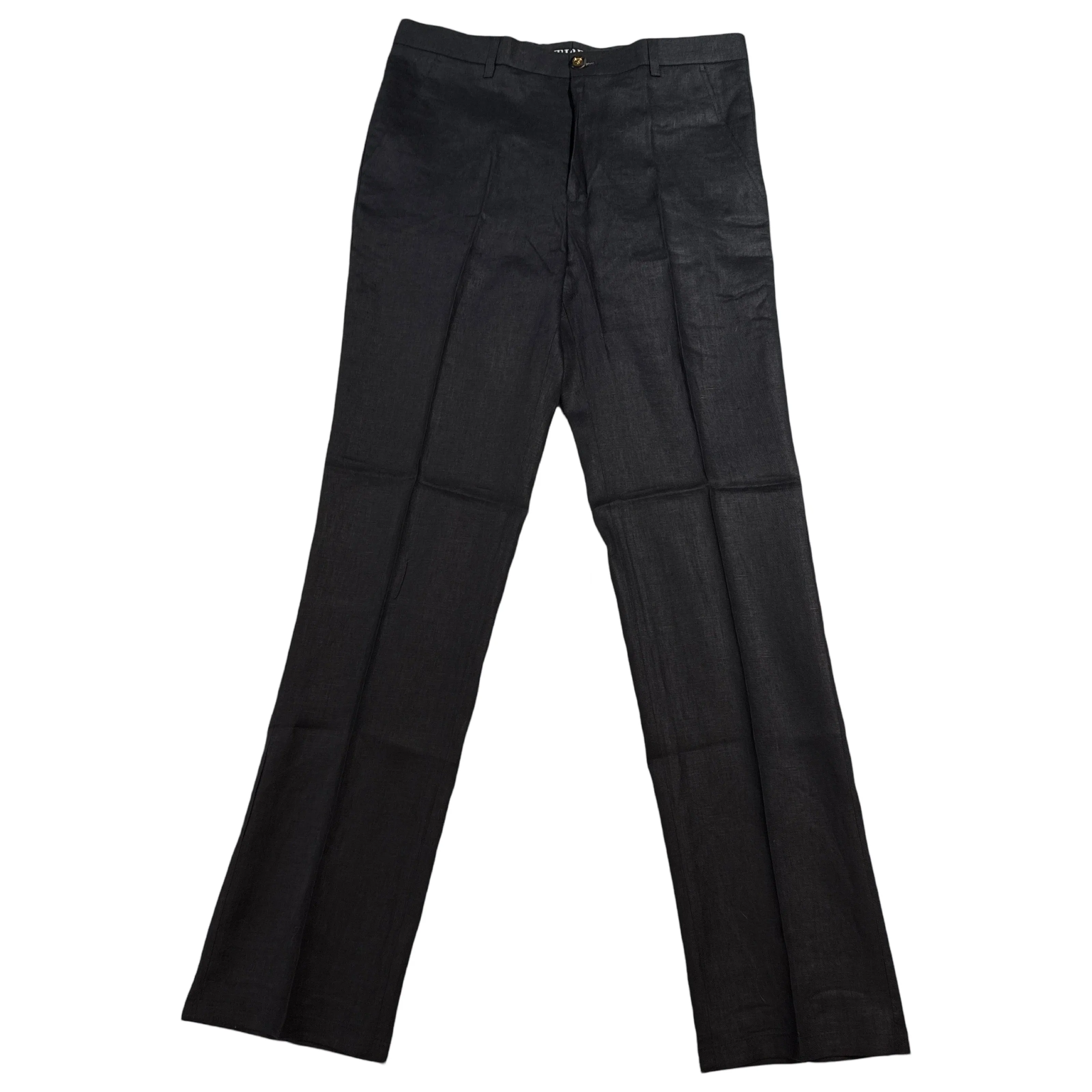 Prestige Black Linen Dress Pants