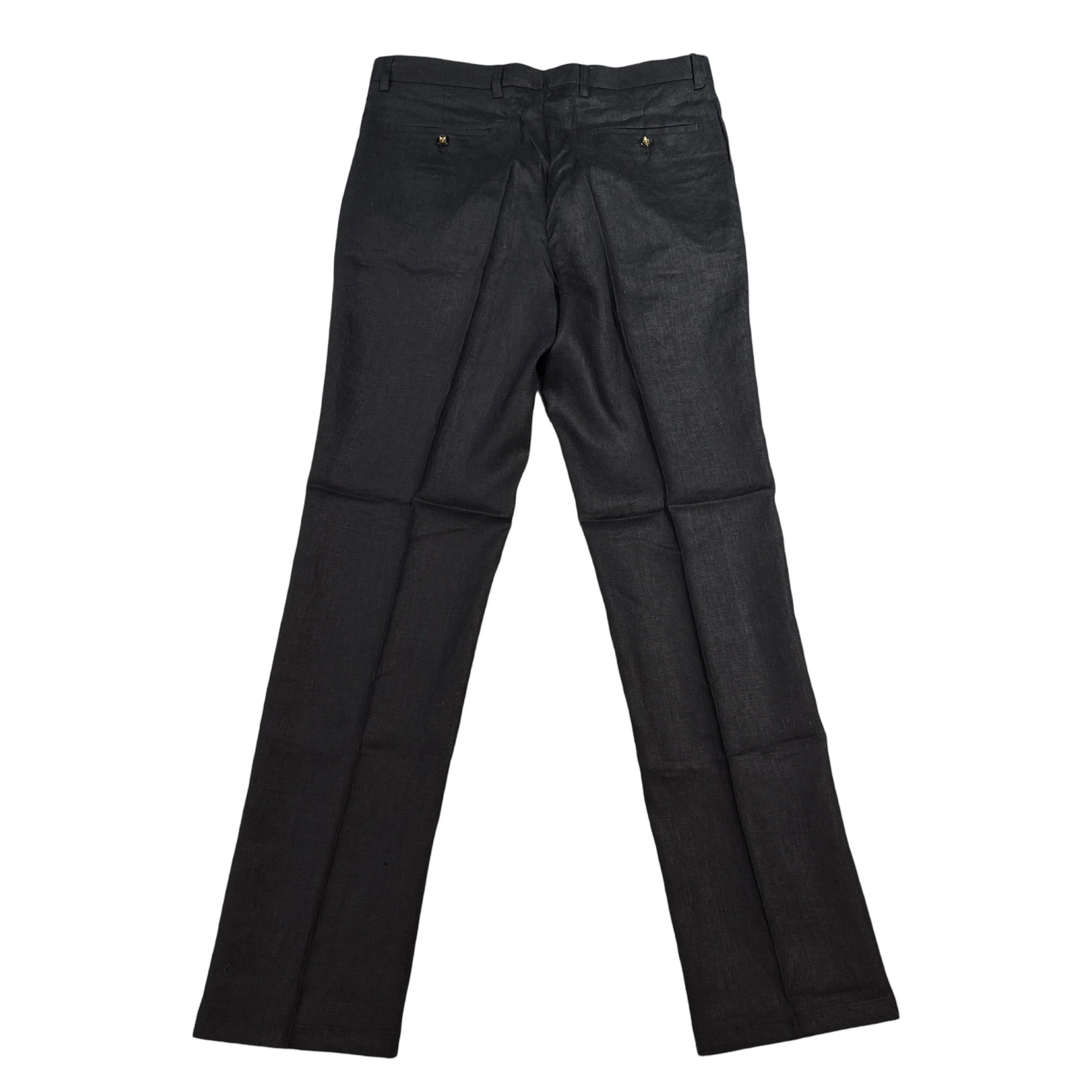 Prestige Black Linen Dress Pants