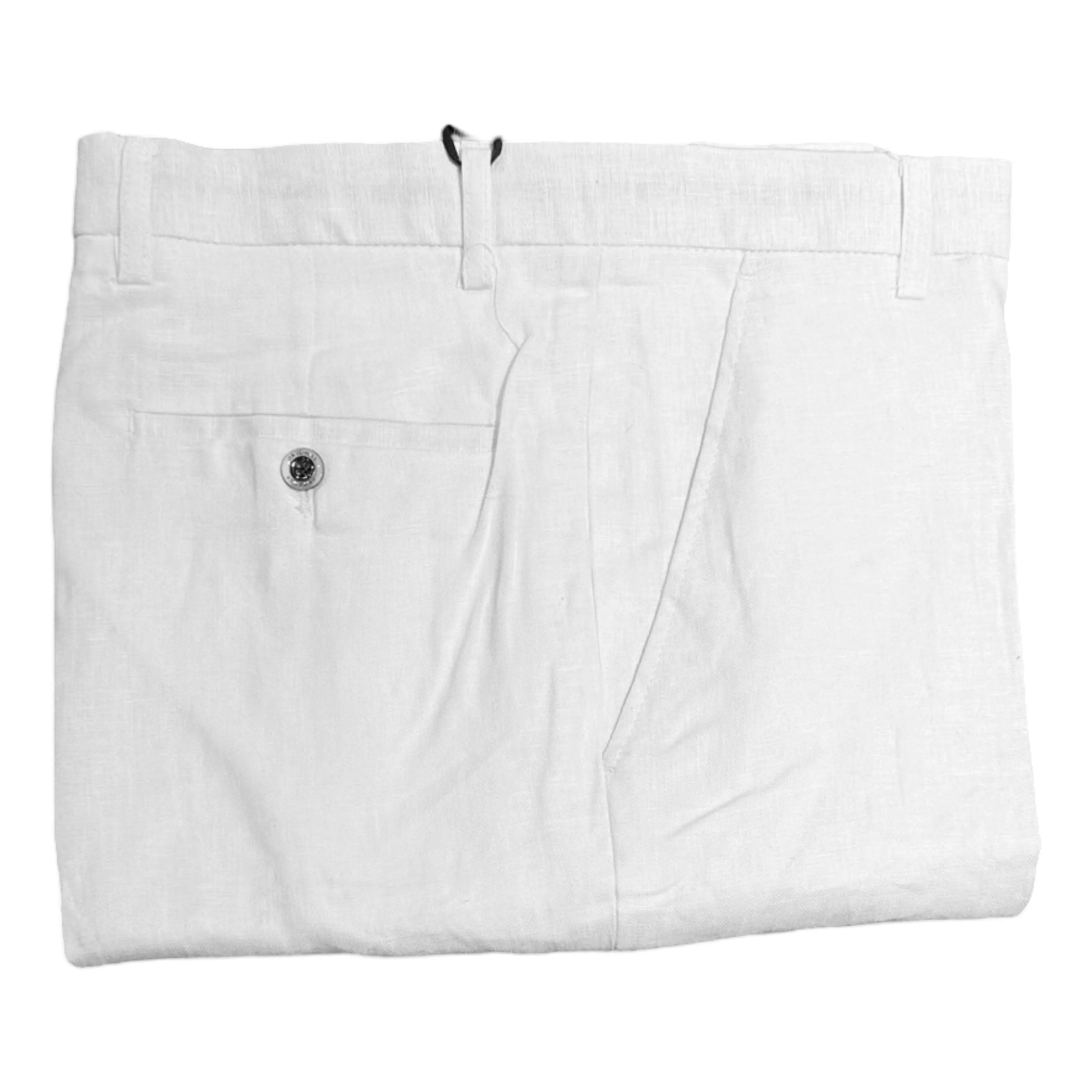 Prestige White Linen Dress Pants