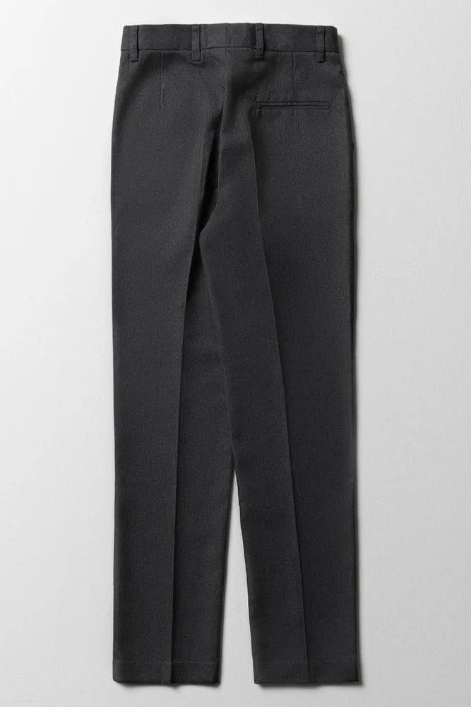 Primary School Boys Slim Fit Pants Grey